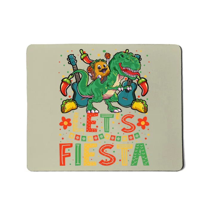 Taco Dinosaur Cinco De Mayo Taco Mexican Mousepad