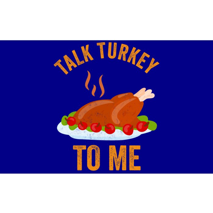 Turkey Day Cute Gift Talk Turkey To Me Thanksgiving Day Gift Bumper Sticker