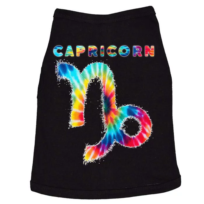 Tie Dye Capricorn Zodiac Sign Astrology Horoscope Doggie Tank