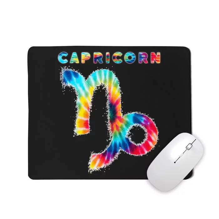 Tie Dye Capricorn Zodiac Sign Astrology Horoscope Mousepad