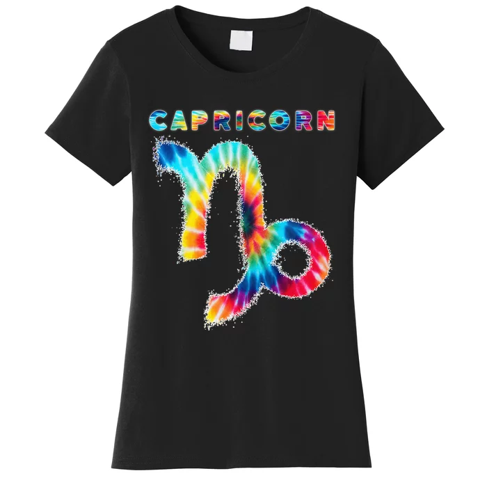 Tie Dye Capricorn Zodiac Sign Astrology Horoscope Women's T-Shirt