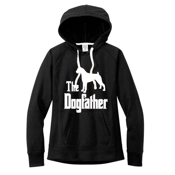 The Dogfather Cute Gift Funny Dog Gift Funny Boxer Dog Great Gift Women's Fleece Hoodie