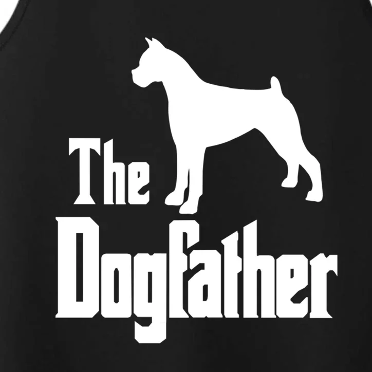 The Dogfather Cute Gift Funny Dog Gift Funny Boxer Dog Great Gift Performance Tank