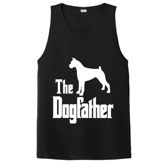 The Dogfather Cute Gift Funny Dog Gift Funny Boxer Dog Great Gift Performance Tank