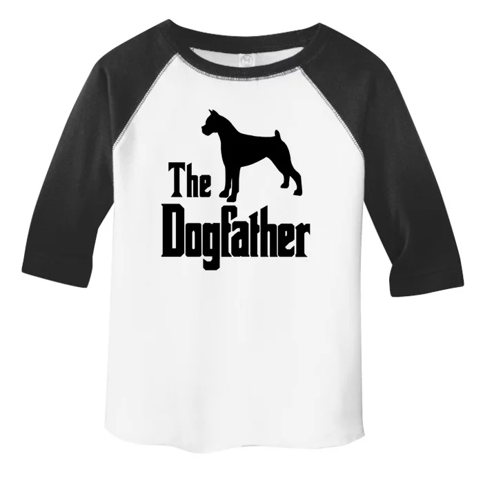 The Dogfather Cute Gift Funny Dog Gift Funny Boxer Dog Great Gift Toddler Fine Jersey T-Shirt