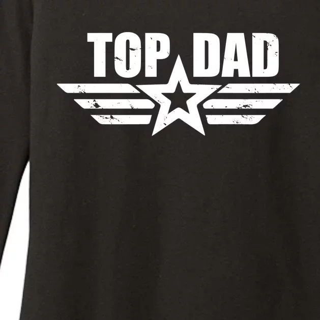 Top Dad Cool Fathers Day Gift Womens CVC Long Sleeve Shirt