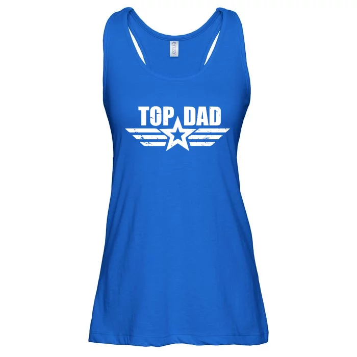 Top Dad Cool Fathers Day Gift Ladies Essential Flowy Tank