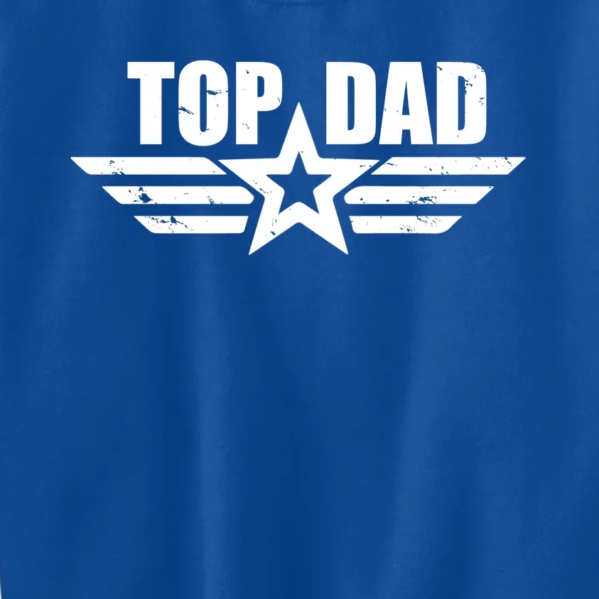 Top Dad Cool Fathers Day Gift Kids Sweatshirt