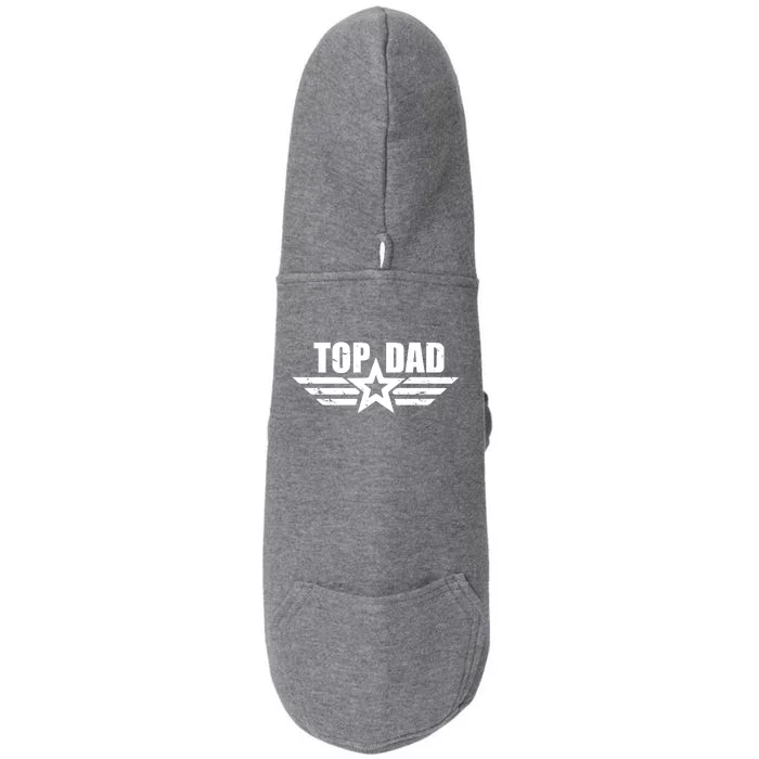 Top Dad Cool Fathers Day Gift Doggie 3-End Fleece Hoodie