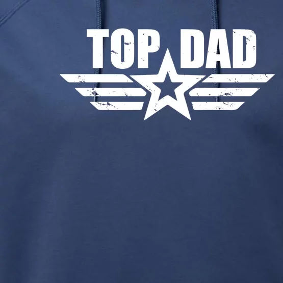 Top Dad Cool Fathers Day Gift Performance Fleece Hoodie