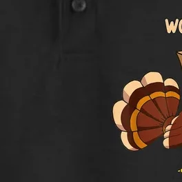 Thanksgiving Dog Costume Hilarious Turkey Woof Outfit Dry Zone Grid Performance Polo