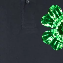 Tie Dye Clover St Patrick's Day Softstyle Adult Sport Polo