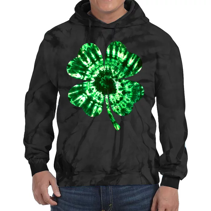 Tie Dye Clover St Patrick's Day Tie Dye Hoodie