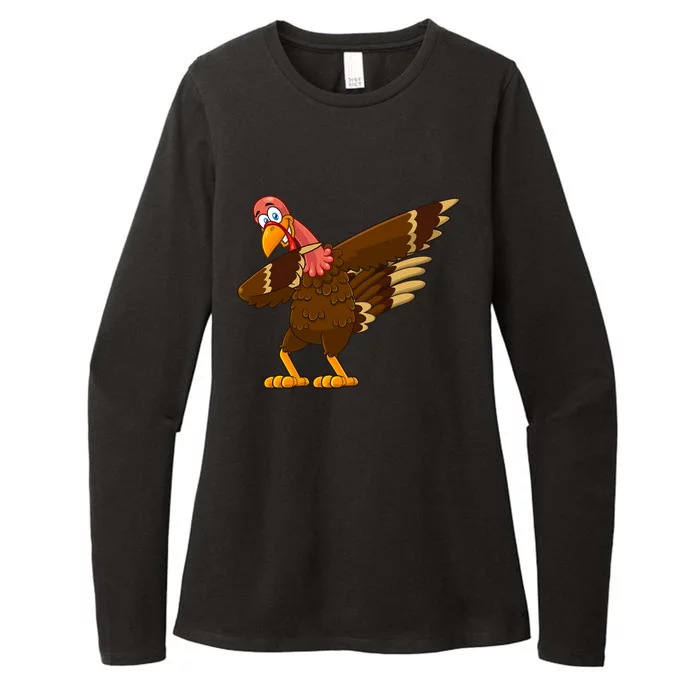 Thanksgiving Day Costume Dab Gobble Dabbing Turkey Cute Gift Womens CVC Long Sleeve Shirt