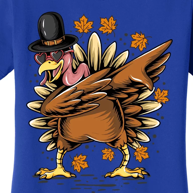 Thanksgiving Day Costume Gobble Pilgrim Dab Dabbing Turkey Cool Gift Women's T-Shirt