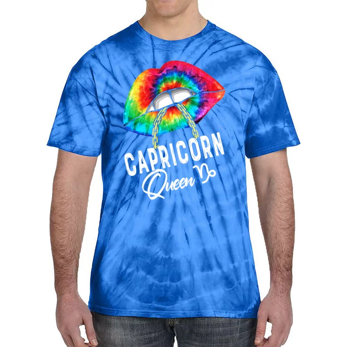 Tie Dye Capricorn Queen Lips Classic Gift Tie-Dye T-Shirt