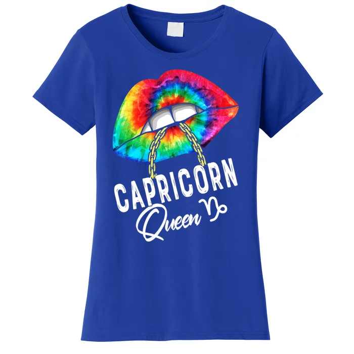 Tie Dye Capricorn Queen Lips Classic Gift Women's T-Shirt