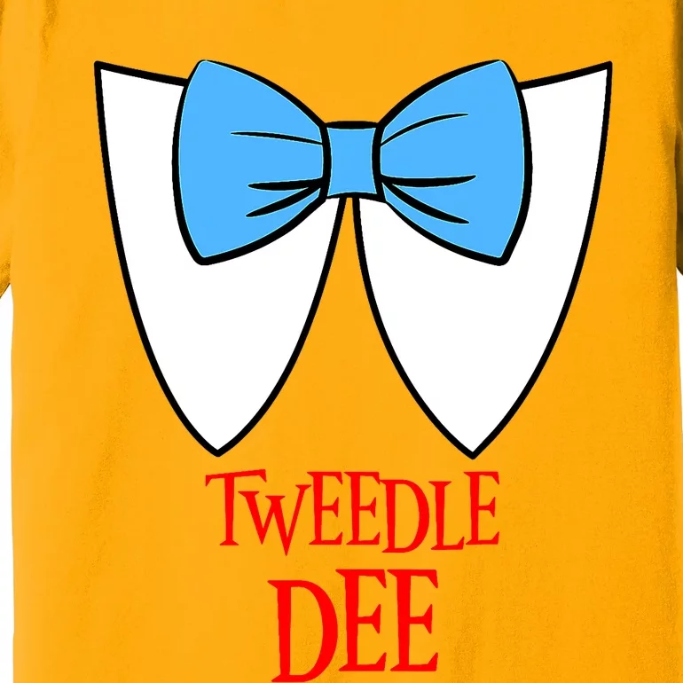 Tweedle Dee Costume Halloween Fairytale Character Premium T-Shirt