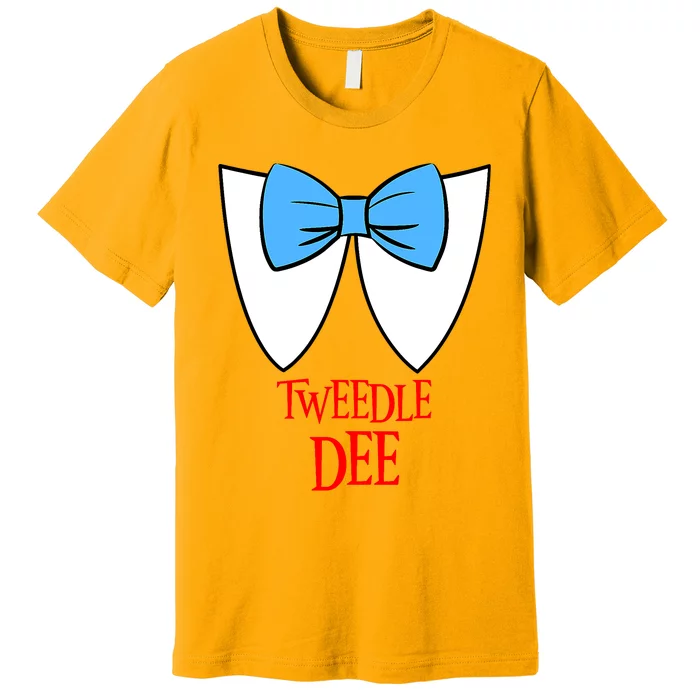 Tweedle Dee Costume Halloween Fairytale Character Premium T-Shirt