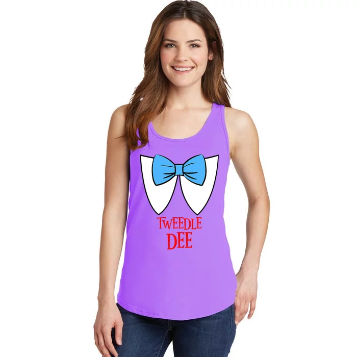 Tweedle Dee Costume Halloween Fairytale Character Ladies Essential Tank