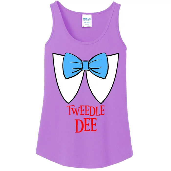 Tweedle Dee Costume Halloween Fairytale Character Ladies Essential Tank