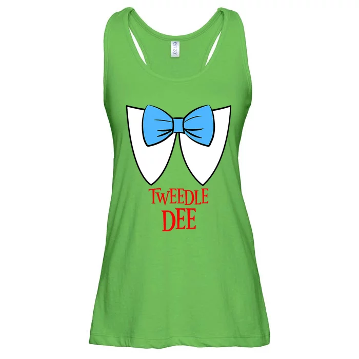 Tweedle Dee Costume Halloween Fairytale Character Ladies Essential Flowy Tank