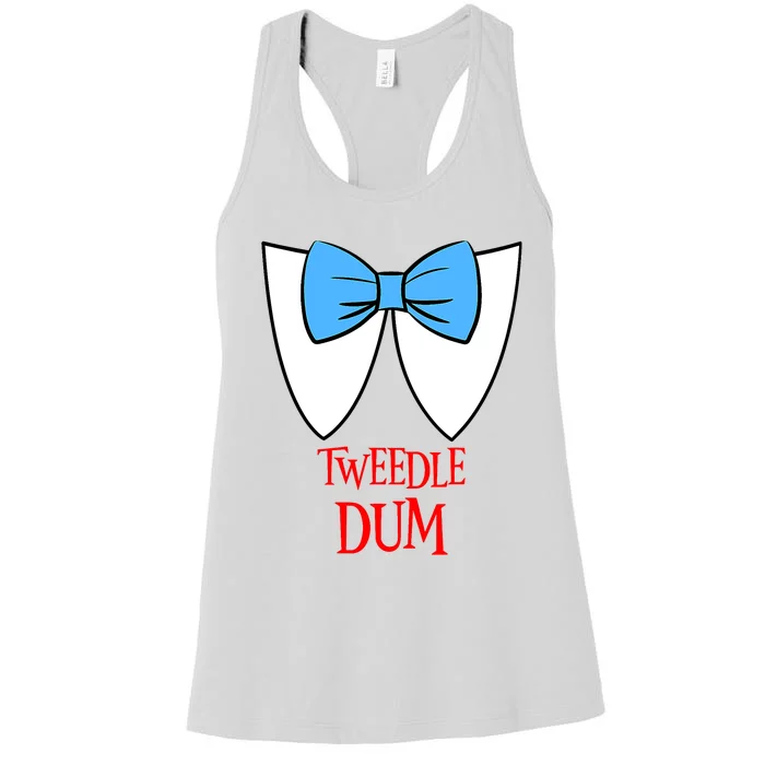 Tweedle Dum Costume Halloween Fairytale Character Women's Racerback Tank