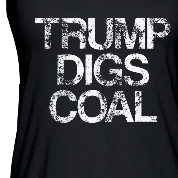 Trump Digs Coal Ladies Essential Flowy Tank