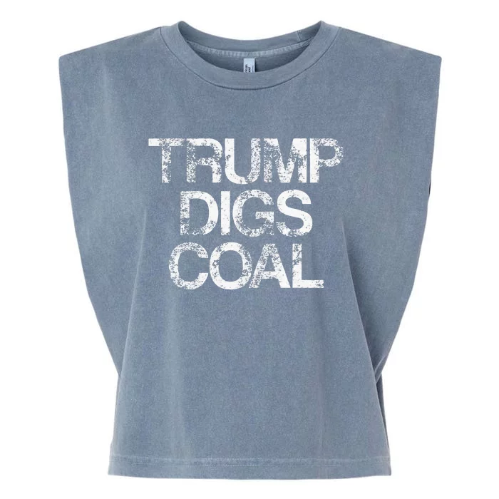 Trump Digs Coal Garment-Dyed Women's Muscle Tee