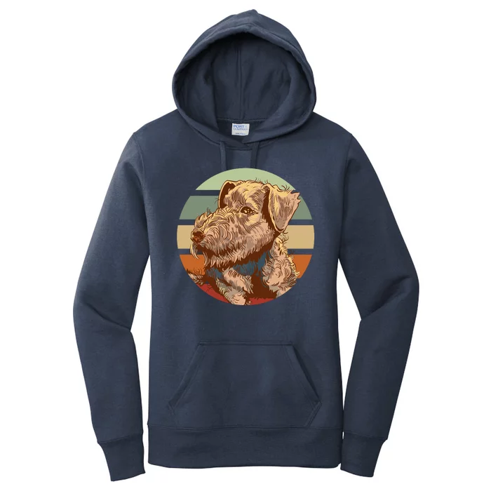 Terrier Dog Cute Sunset Women's Pullover Hoodie