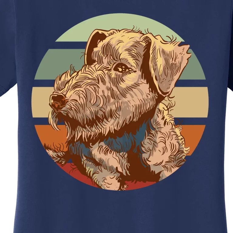 Terrier Dog Cute Sunset Women's T-Shirt