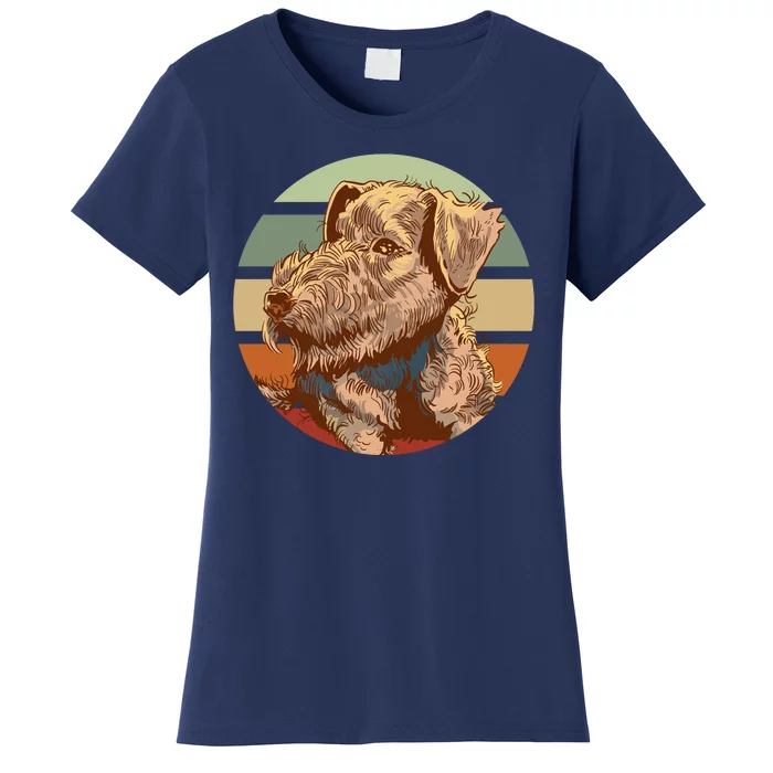 Terrier Dog Cute Sunset Women's T-Shirt