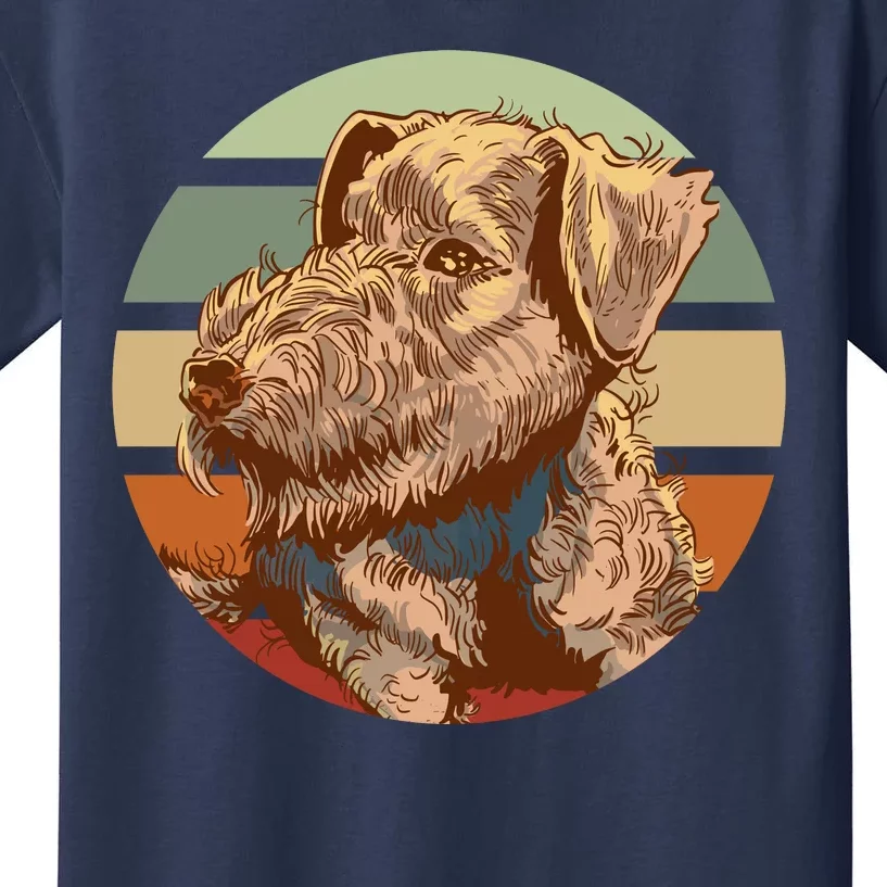 Terrier Dog Cute Sunset Kids T-Shirt