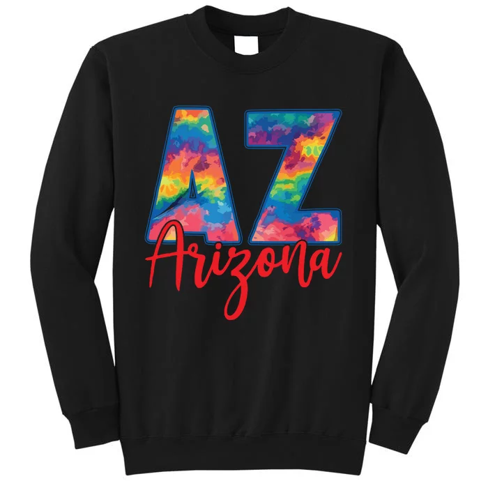 Tie Dye Colorful Heart Arizona State Gift Sweatshirt