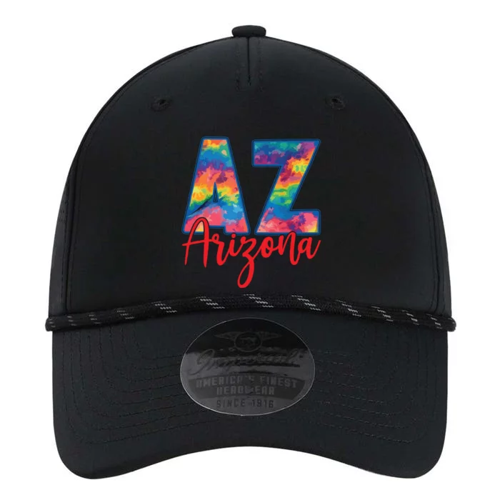 Tie Dye Colorful Heart Arizona State Gift Performance The Dyno Cap