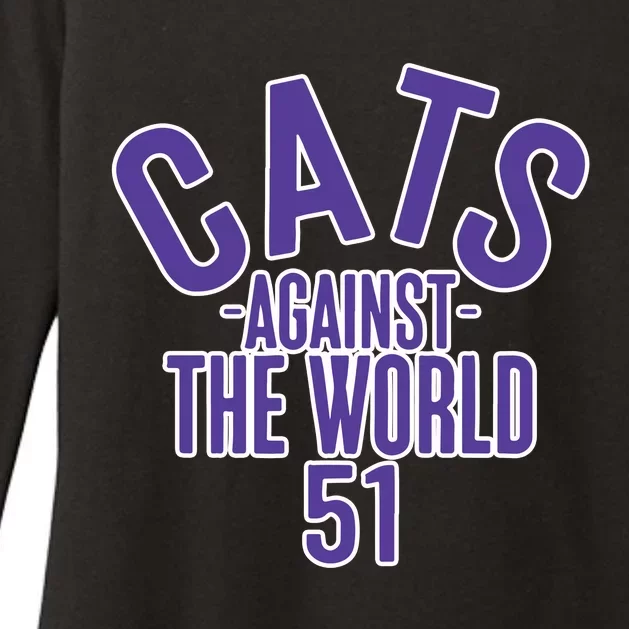 Tone Deaf Cats Against The World Womens CVC Long Sleeve Shirt