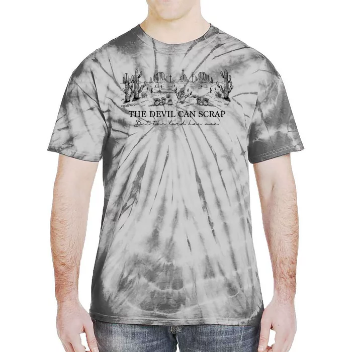 The Devil Can Scrap But The Lord Has Won Western Tie-Dye T-Shirt