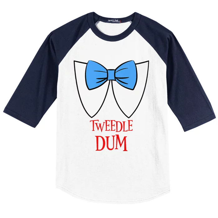 Tweedle Dum Costume Halloween Fairytale Character Premium Baseball Sleeve Shirt