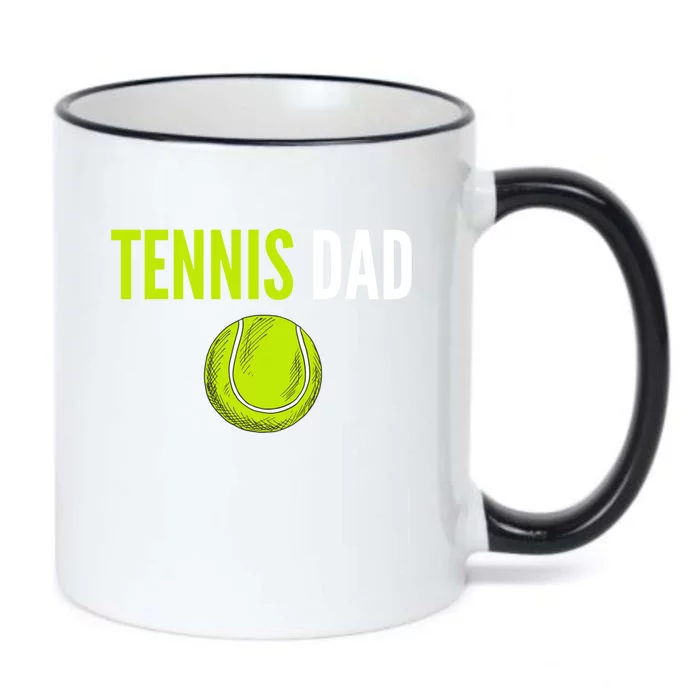 Tennis Dad Cute Gift Tennis Ball Funny Tennis Dad Cute Gift Black Color Changing Mug