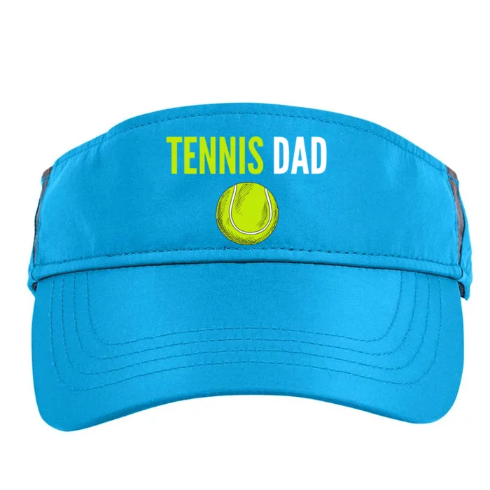 Tennis Dad Cute Gift Tennis Ball Funny Tennis Dad Cute Gift Adult Drive Performance Visor