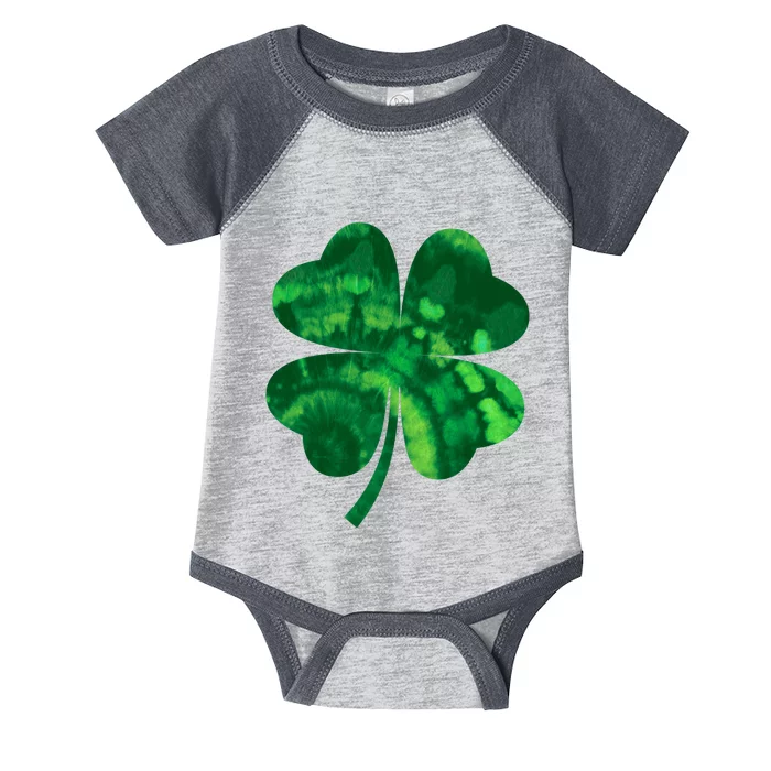 Tie Dye Clover St Patrick's Day Infant Baby Jersey Bodysuit