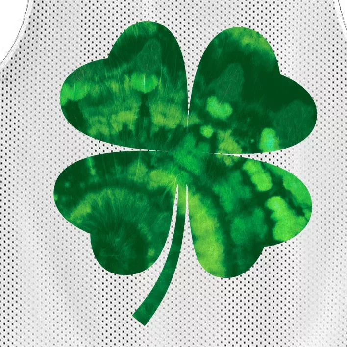 Tie Dye Clover St Patrick's Day Mesh Reversible Basketball Jersey Tank