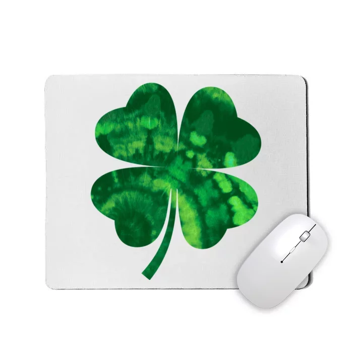 Tie Dye Clover St Patrick's Day Mousepad