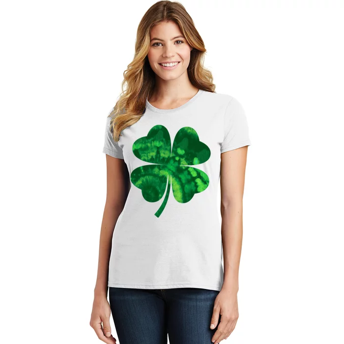 Tie Dye Clover St Patrick's Day Women's T-Shirt