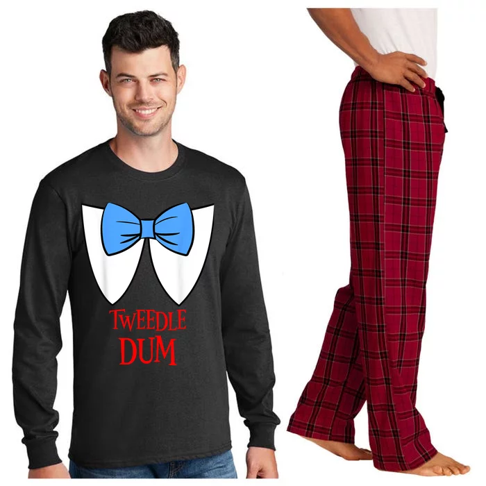 Tweedle Dum Costume Halloween Fairytale Character Long Sleeve Pajama Set