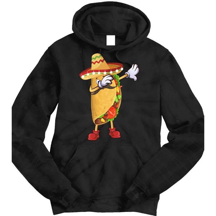 TACOS DABBING CINCO DE MAYO T Tie Dye Hoodie