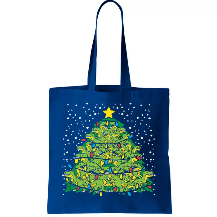 Tgiftrex Dinosaur Christmas Tree Xmas Holiday Boys Gift Cute Gift Tote Bag