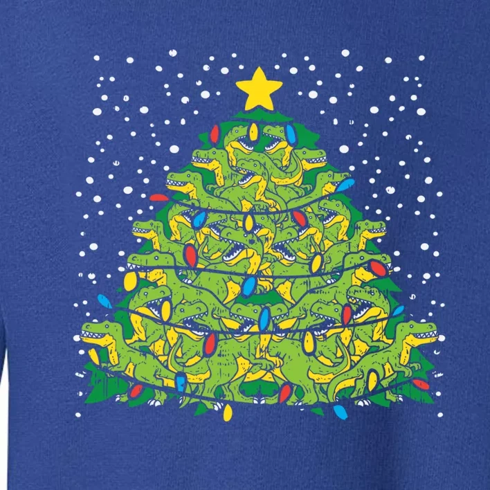 Tgiftrex Dinosaur Christmas Tree Xmas Holiday Boys Gift Cute Gift Toddler Sweatshirt