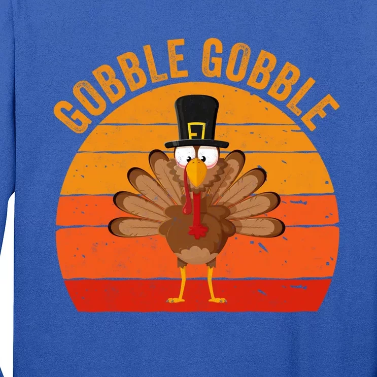 Turkey Day Cute Gift Gobble Gobble Thanksgiving Day Gift Long Sleeve Shirt