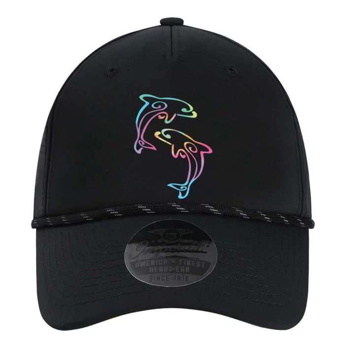 Tie Dye Dolphins Swimming Performance The Dyno Cap